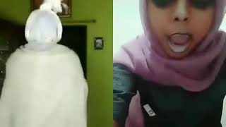 Tik tok lucu 2018 pocong takut hantu [upl. by Aisanahta815]