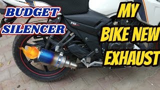 Apache RTR 160 Exhaust Modified 2020  Exhaust For Apache rtr 160 4v  2v [upl. by Enomis]