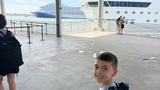 Boarding the Adventure of the seas  super fun day Adventure of the seas day 1 [upl. by Alegna]