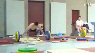 2013 WWC Lu Xiaojun 77kg Liao Hui 69kg Tian Tao 85kg training Squat [upl. by Lehctim]