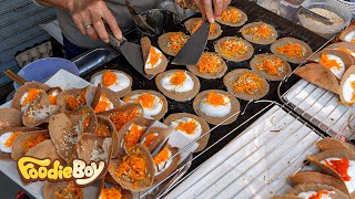 Thailand Crispy Pancake  Thai street food [upl. by Demahum922]