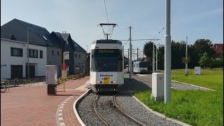 FULL RIDE  Kusttram  Tramway de la Côte Belge  Belgian Coast Tram De Panne  Knokke BN LRV 6000 [upl. by Ojimmas477]