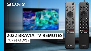 Sony  2022 BRAVIA® TV Remotes Product Overview [upl. by Urbannal]