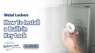 Lockerscom  How To Install a BuiltIn Key Lock [upl. by Norok]