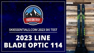 2023 Line Blade Optic 114  SkiEssentialscom Ski Test [upl. by Gainer]