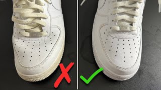 How To PREVENT Creases in Nike Air Force 1 BEST WAY [upl. by Octavla208]