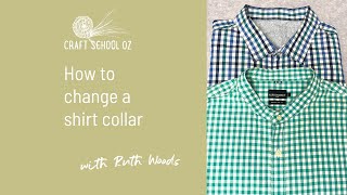 Thrift Flip Upcycle your Shirt Collar [upl. by Novonod]