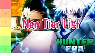 New Hunter Era Nen Tier List July 2024  All Nens Ranked From Best To Worse [upl. by Haliled]