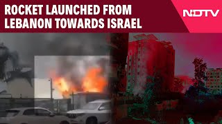 Iran Israel War News Today  Rocket Launched From Lebanon Towards Israel [upl. by Ezirtaeb]