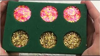 CRUSHING SOAKING FLORAL FOAM GLITTER BOMB  SATISFYING VIDEO [upl. by Koslo]