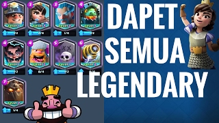 WOWDAPET SEMUA LEGENDARYLEGENDARY DARI CLAN CHESTCLASH ROYALE INDONESIA [upl. by Tihor]