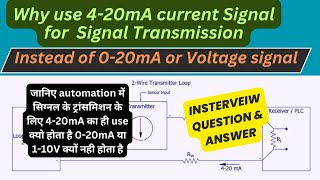 Why use 420mA Current signal instead of voltage signal 420mA instrumentation transmission [upl. by Ardnohsal]