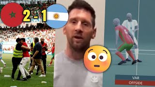 LA RÉACTION INATTENDUE DE MESSI APRÈS MAROC 21 ARGENTINE INCIDENTS ET BUT REFUSÉ  Bonus [upl. by Nanreik523]