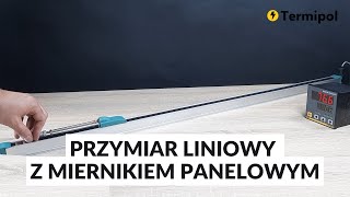 Przymiar liniowy z miernikiem panelowym  Zasada działania  Termipol [upl. by Enohsal]