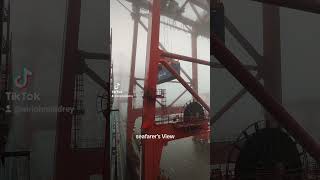 Seafarers view safety work reelsfypシ oceanview ship travel [upl. by Avik733]