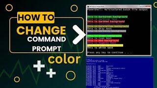 Change Command Prompt Color in Windows 10  Custom Theme Guide [upl. by Rena590]