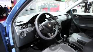 New Skoda Rapid sneak preview  Paris Motor Show 2012 [upl. by Stokes851]