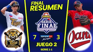 Tigres de Chinandega vs Dantos RESUMEN Serie Final Juego 2 POMARES 23 09 2024 [upl. by Ammeg]