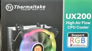 Thermaltek UX200 colling fan Unboxing amp Installation [upl. by Cleodell]