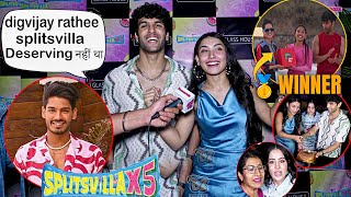 Mtv Splitsvilla X5  Winner Jash  Akriti  First Interview Reaction On Digvijay Rathee [upl. by Arlynne712]