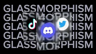 Frosted Glass  Glassmorphism  Social media  After Effects Template [upl. by Eikin]