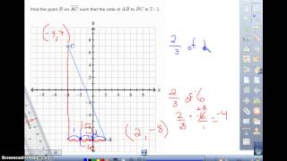 CHS Math KA Dividing line segments in a ratio [upl. by Mirielle]