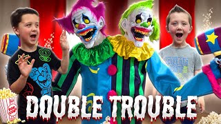 Double Trouble Clown  Unbox Setup Halloween Animatronic  Clowns [upl. by Troth]