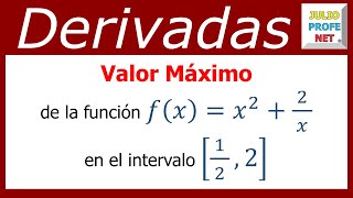 EXTREMOS ABSOLUTOS DE UNA FUNCIÓN EN UN INTERVALO  Ejercicio 2 [upl. by Myriam712]