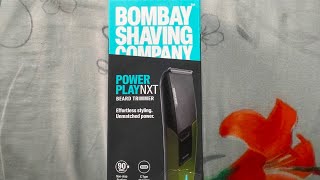 Bombay Shaving Company Power Play NXT Trimmer Unboxing 😍😍✌️✌️trimmer youtube youtuber [upl. by Ecinna486]