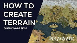 How to Create Terrain Fantasy World  Inkarnate Stream [upl. by Latisha]