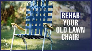 How to ReWeb a Lawn Chair [upl. by Elset]