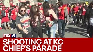 Shooting at Kansas City Chiefs parade  FOX 5 News [upl. by Nnalyrehs]