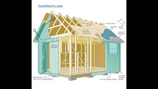 12x16 Storage Shed Building Plans Blueprints [upl. by Anib]