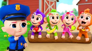 Lima monyet kecil 🐵 Lagu Hewan  Lagu Anakanak 🧸Lagu Anak 🌈 BiBiBerry Bahasa Indonesia [upl. by Millie]