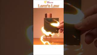 Lenzs Law 😳🤠physics physicsfun lenzlaw vyasedification experiment magnet short shortsfeed [upl. by Aokek]