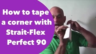 How to tape an inside drywall corner with StraitFlex Perfect 90 [upl. by Domph]