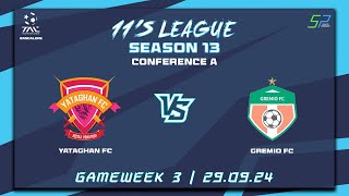 TAL BLR  11s  Season 13  Con A  Game Week 3  Yataghan FC vs Gremio FC  29924 [upl. by Nwahsyar]