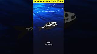 জলের ওপর বজ্রপাত হলে কী হয় 😳 shorts thunder [upl. by Gayleen]