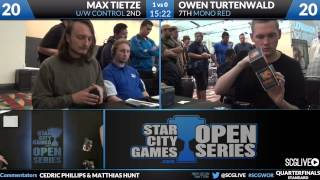 SCGWOR  Standard  Quarterfinals  Owen Turtenwald vs Max Tietze [upl. by Retep]