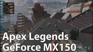 GeForce MX150 Review  Apex Legends  Gameplay Benchmark Test i58250U [upl. by Gnah]