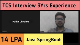 TCS 3 Years Interview Experience  Java Spring Boot [upl. by Aileve]