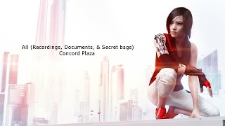 Mirrors Edge Catalyst  All Recordings Documents amp Secret Bags Concord Plaza [upl. by Rramaj]