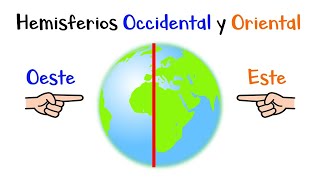 🌎 Hemisferios Occidental y Oriental Oeste y Este 🌎 ¿Qué son 📍 Diferencias 🌐 Fácil y Rápido [upl. by Adan204]