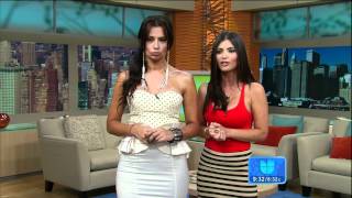 Chiquinquirá Delgado and Ceci Galliano 20120619 ¡Despierta América HD [upl. by Galliett]