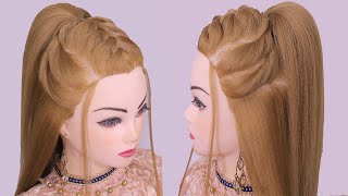 Stylish Best Ponytail Easy French Braid Hairstyles for Weddings amp Holi Celebrations [upl. by Orofselet350]