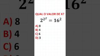 Equação Exponencial qual o valor de x [upl. by Donahoe]