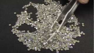 Machine Cut vs Hotfix Rhinestones [upl. by Remliw]