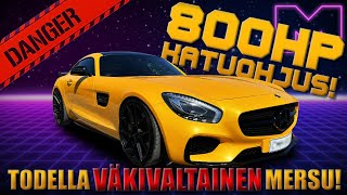 KOEAJOSSA  VIRITETTY MERCEDESBENZ AMG GTS 16 4K [upl. by Kristan583]