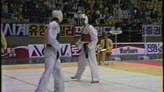 1989 World Tae Kwon Do Championships 70KG Finalmpeg [upl. by Genovera]