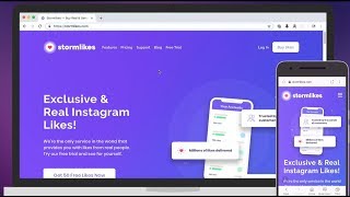How To Get Real amp Targeted Instagram Likes stormlikes [upl. by Fotinas]